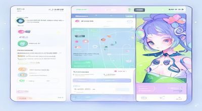 萌漫社AI智能推荐系统界面展示，清新的二次元风格UI设计，精准推荐萌系漫画给用户